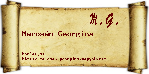 Marosán Georgina névjegykártya